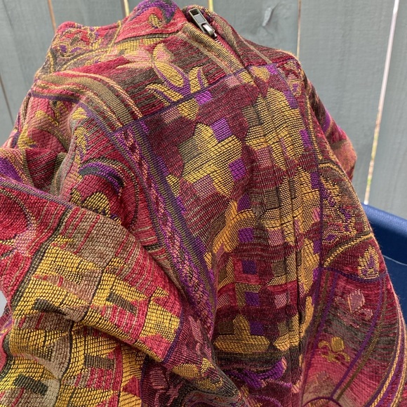 Coldwater Creek Blazer Jacket XL Zip Up Floral - Picture 8 of 13